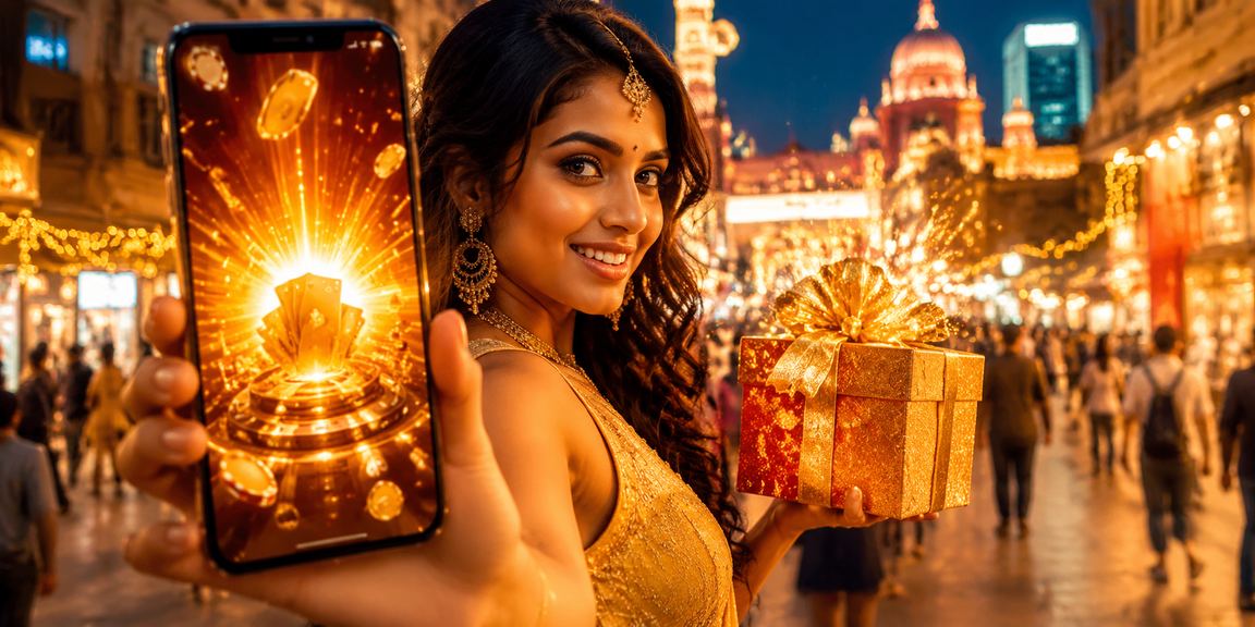 Players enjoying Teen Patti on mobile at a buzzing Bangalore market
