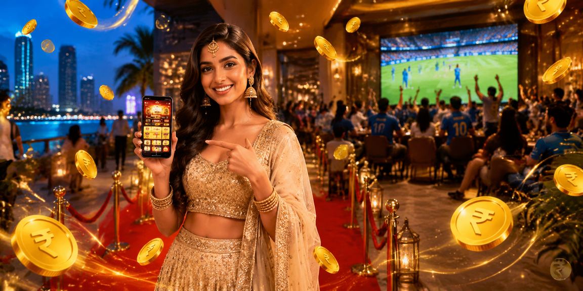 Young Indian user placing cricket bets on mobile app during IPL season
