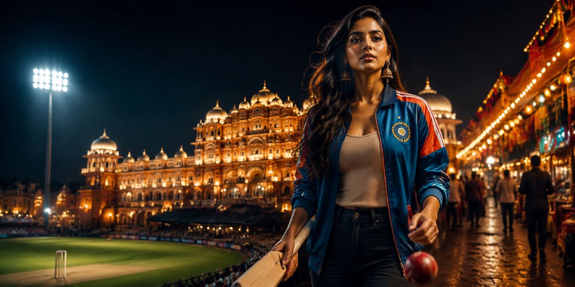 Players enjoying cricket betting with exciting promotions in an Indian night market